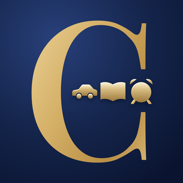 The Concierge icon: a golden C on a starry sky